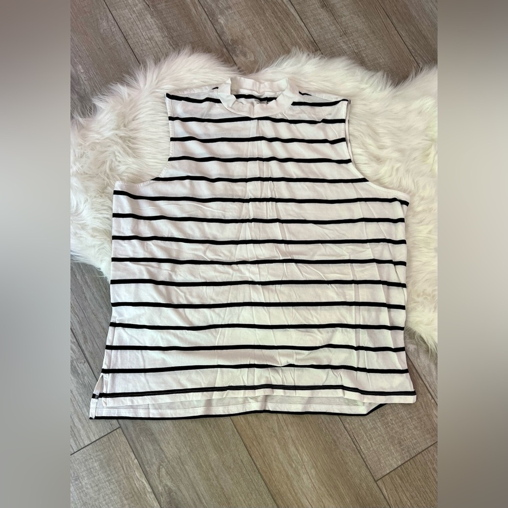 GOODTHREADS | Striped Ringer Muscle Style Tank Top (XXL)